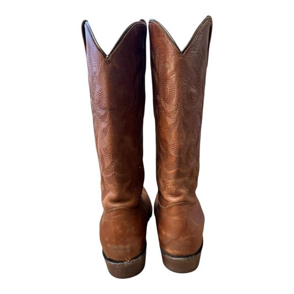 Los Altos Western Cowboy Boot Brown Leather Mens US size 8 EE - Picture 8 of 12